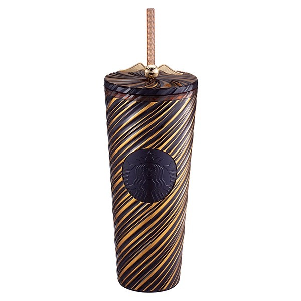Harry Porter x Starbucks Taiwan swirl cold cup- Golden Snitch 24oz