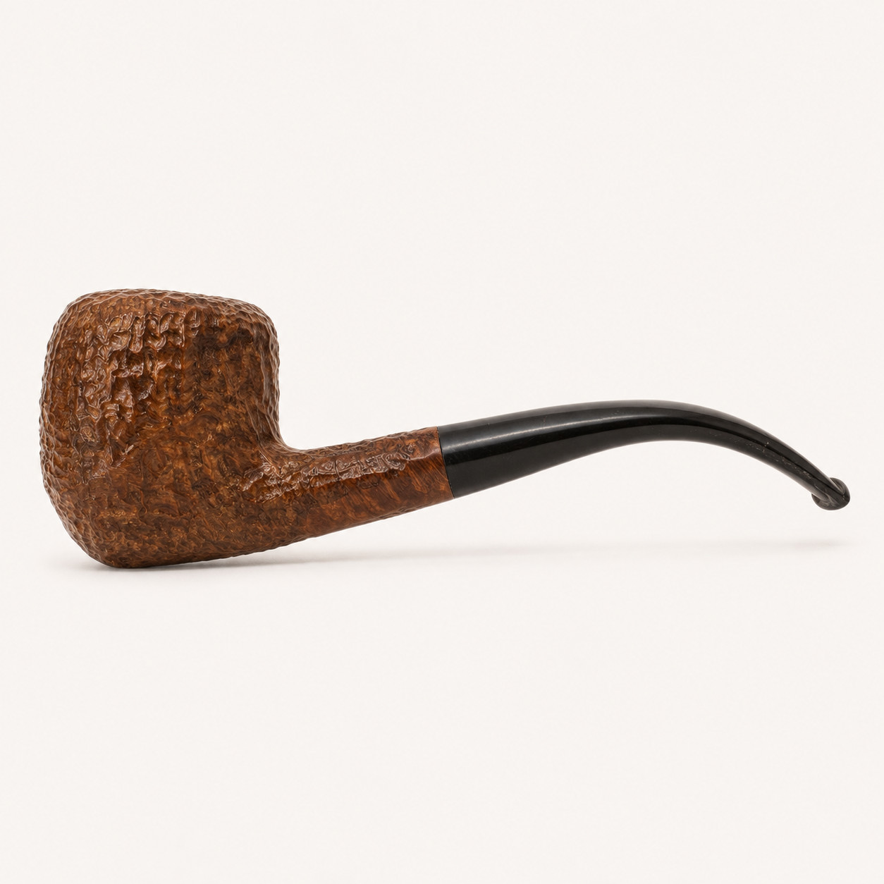 Vintage Tinder Box Unique Briar Tobacco Pipe Made in England Rusticated