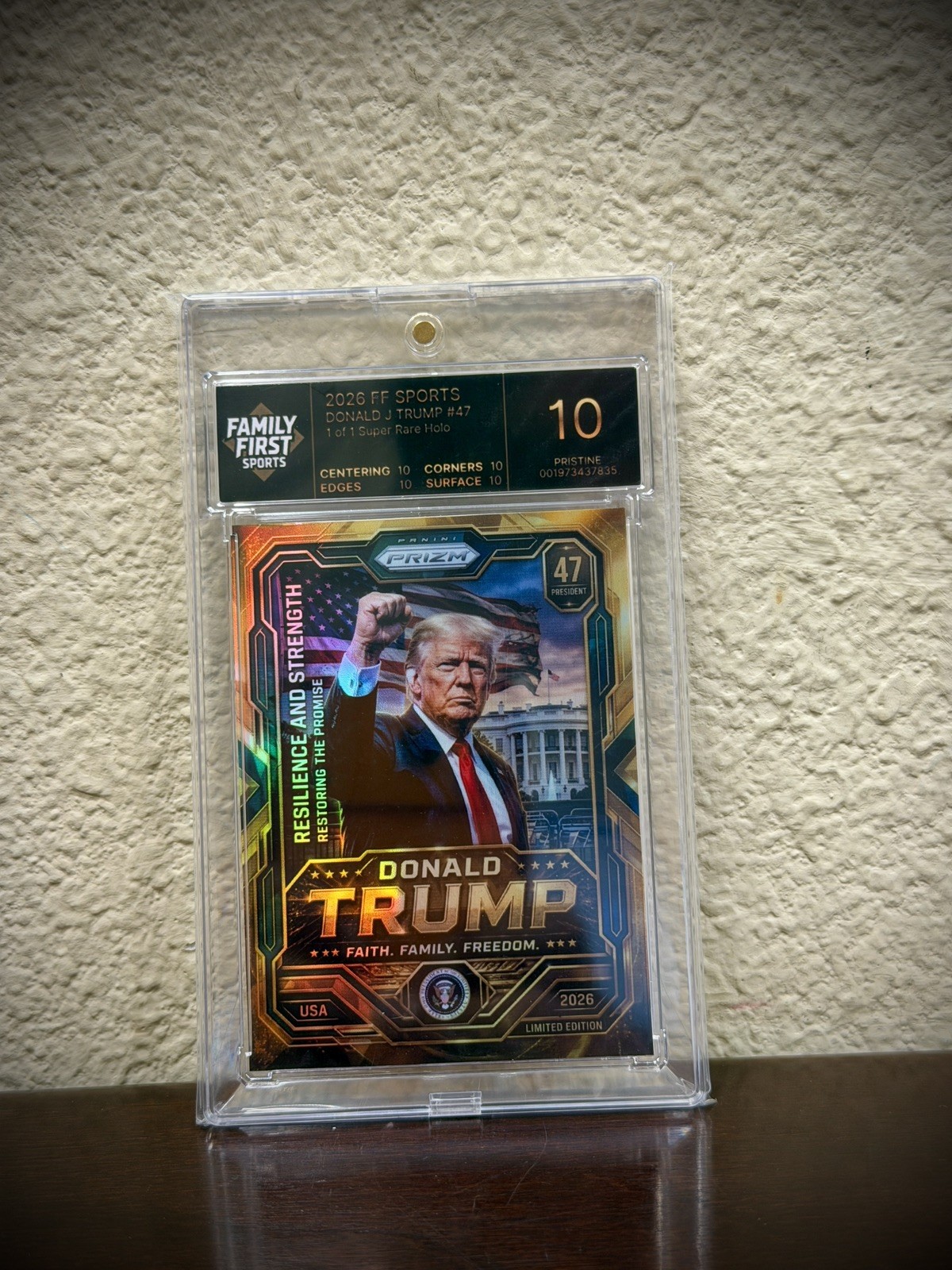 Donald Trump #47 Super Rare Holo 47/47  (CUSTOM HANDMADE NON PRODUCTION CARD)