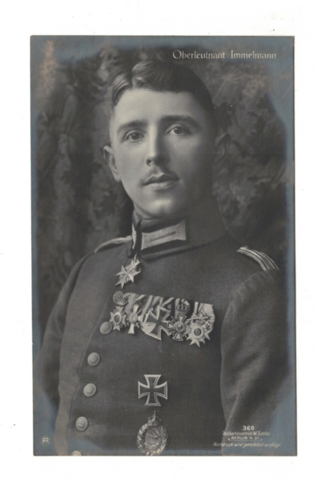 AP1402 - WW1 - FLYING ACE, MAX IMMELMANN, 17 KILLS & SHOT IN 1916 - 2x rppc rare