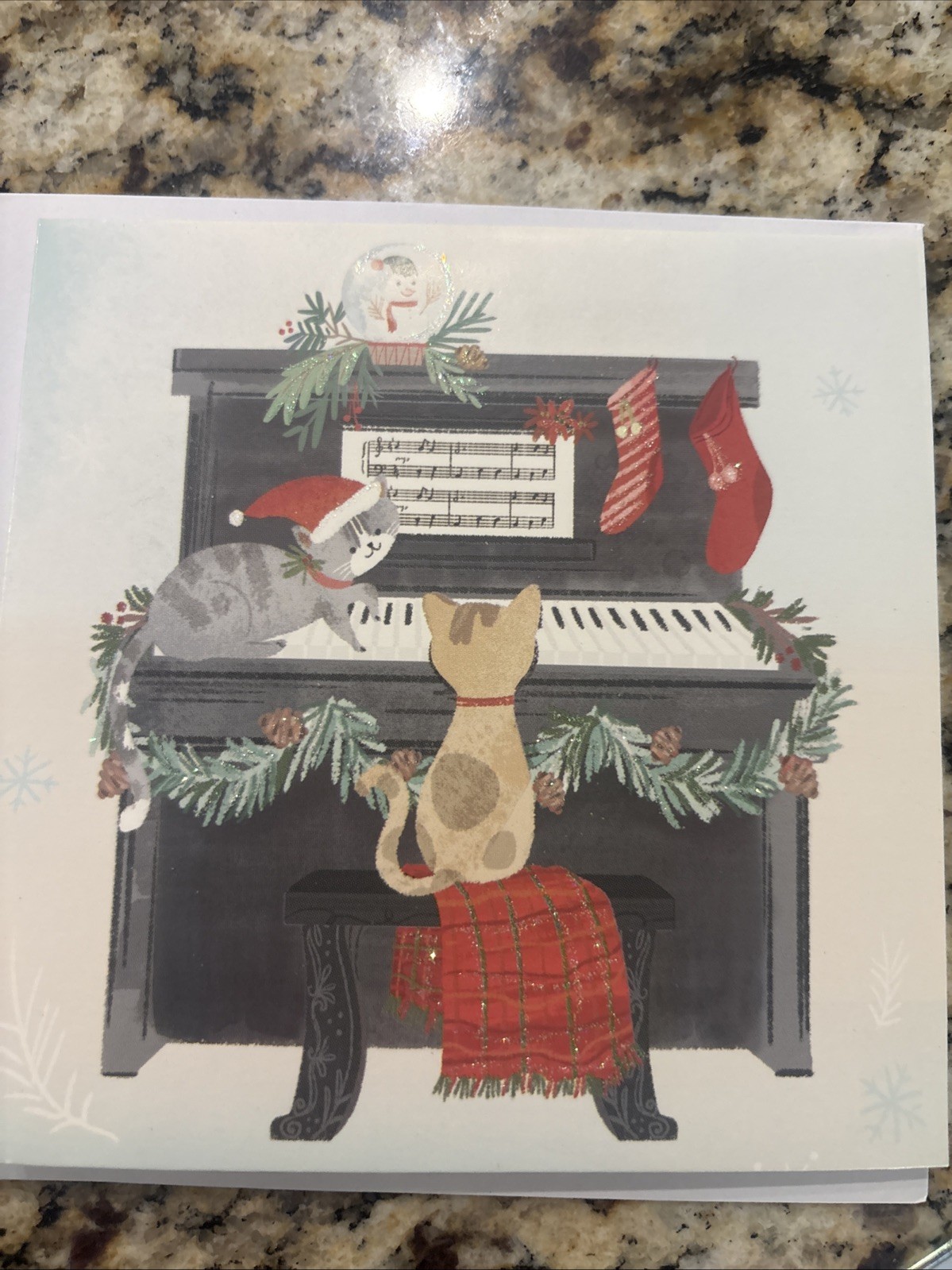 Up With Paper Piano Cats Pop-Up Card