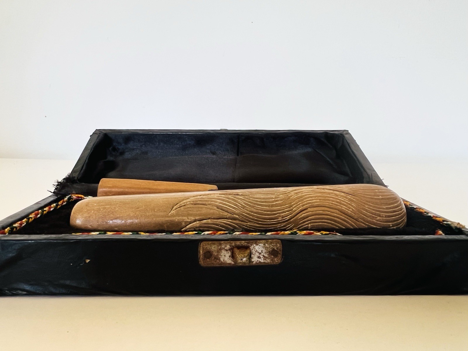 Vintage Yixing Zisha Clay Studio Ceramic Curio Object Set -Original Presentatio