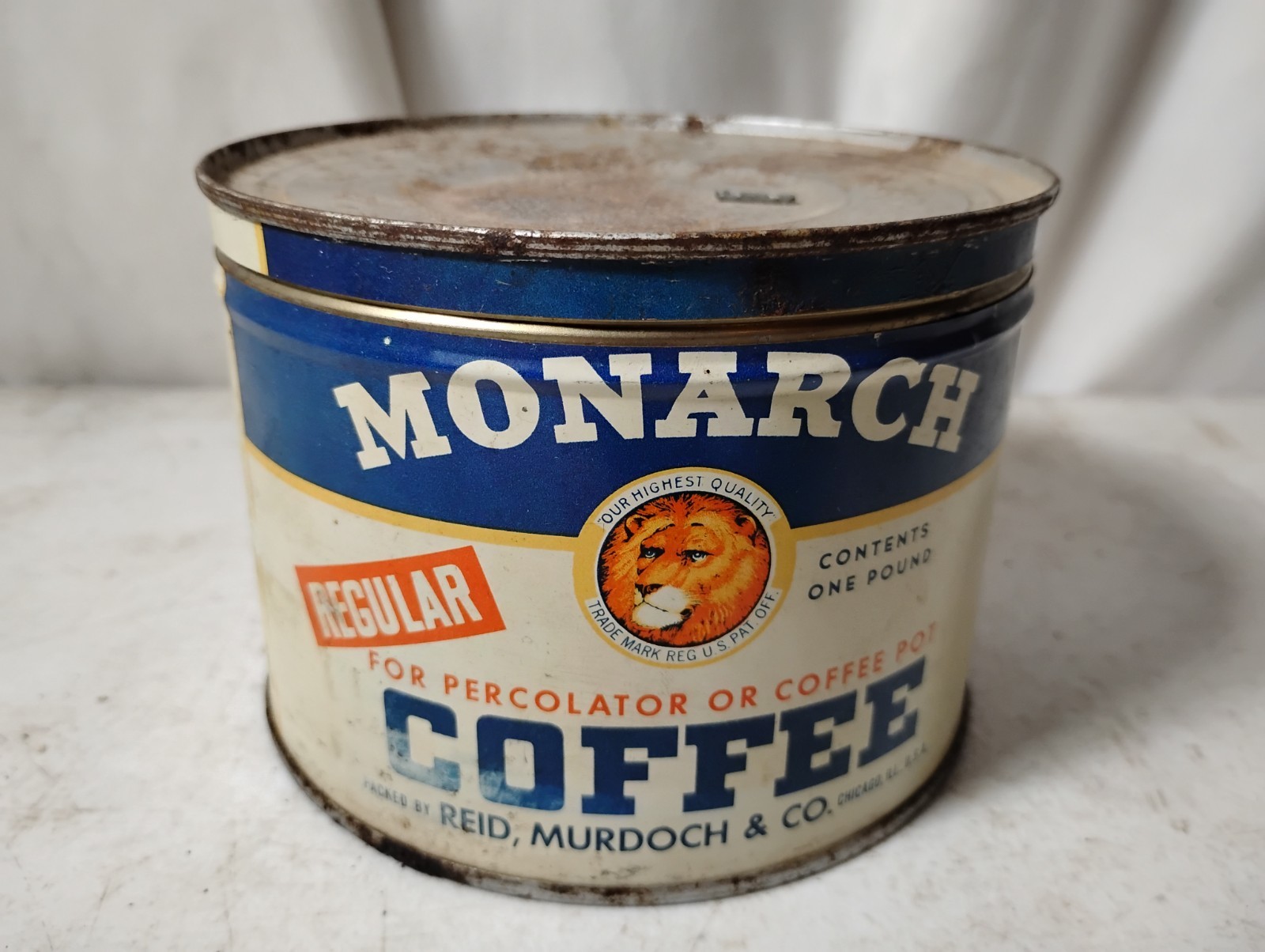 Monarch Coffee Can One Pound Size 