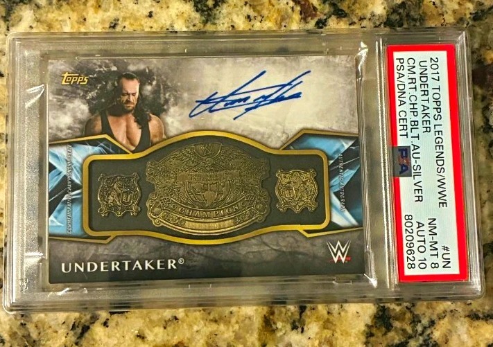 Topps 2017 Legends of WWE Undertaker ARC-UN Silver Hard Signed Auto /50 PSA