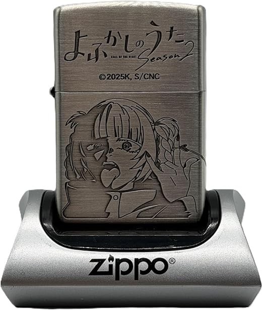 Zippo Call of the Night Season 2 Anko Silver Etching Engraving Regular Lighter