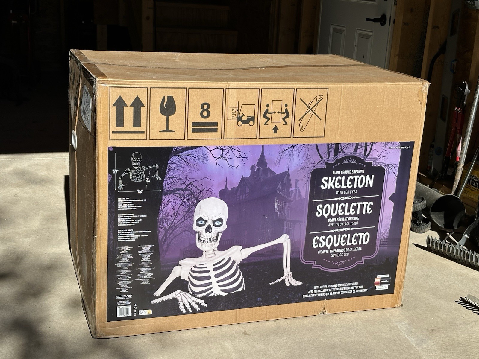 Costco Giant Ground Breaking Skeleton with LCD Eyes and Sound 2026