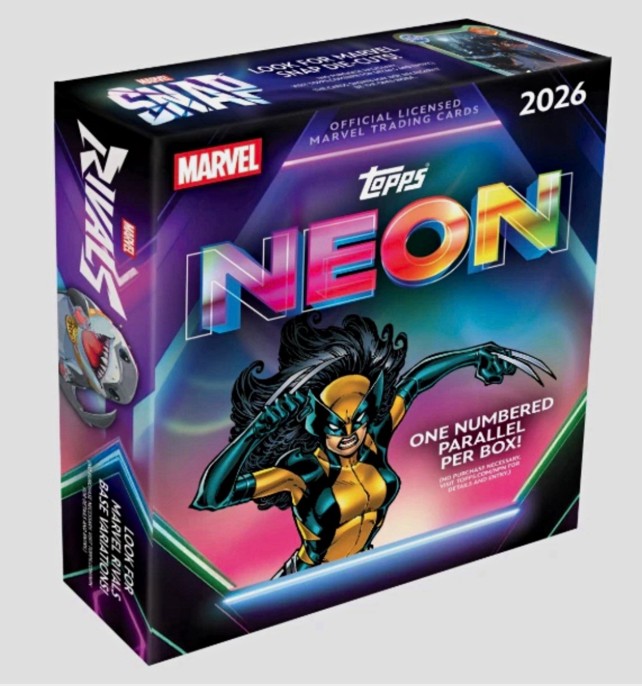 2026 Topps Neon Marvel Mega Box Sealed Numbered Parallel Trading Cards IN HAND