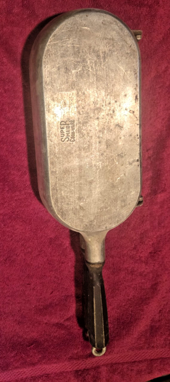 Vintage Omelet Pan Folding Hinged Aluminum Fish Pan Super Maid Cookware