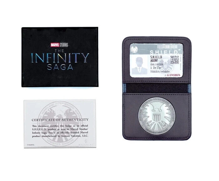 MARVEL AGENTS OF S.H.I.E.L.D. BADGE ID CARD REPLICA SET rare avengers iron man