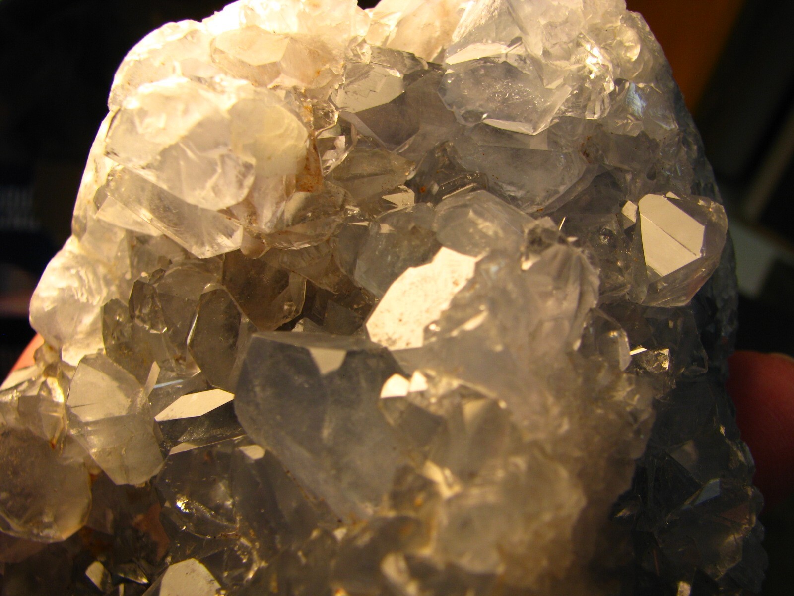 4.1LB 5.4IN x 3.9IN x 3.1IN NATURAL BABY BLUE CELESTITE GEODE MADAGASCAR #278