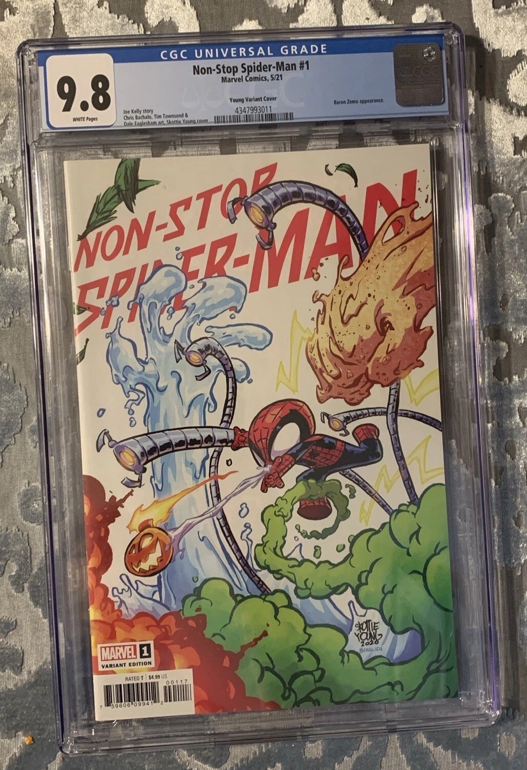 Non-Stop Spider-Man Skottie Young CGC 9.8  (CGC POP: 1:179) RARE