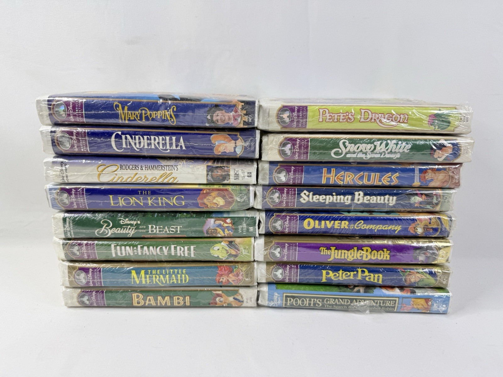 Disney VHS Tape Lot of 16 Factory Sealed Movies