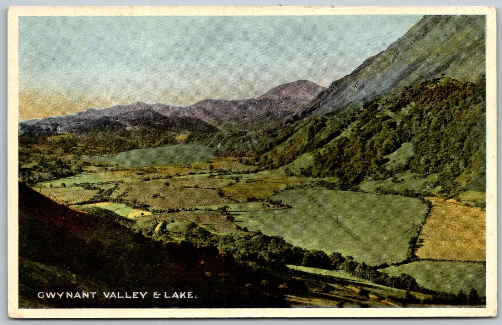 Gwynant Valley And Lake Wales England 1956 Postcard 