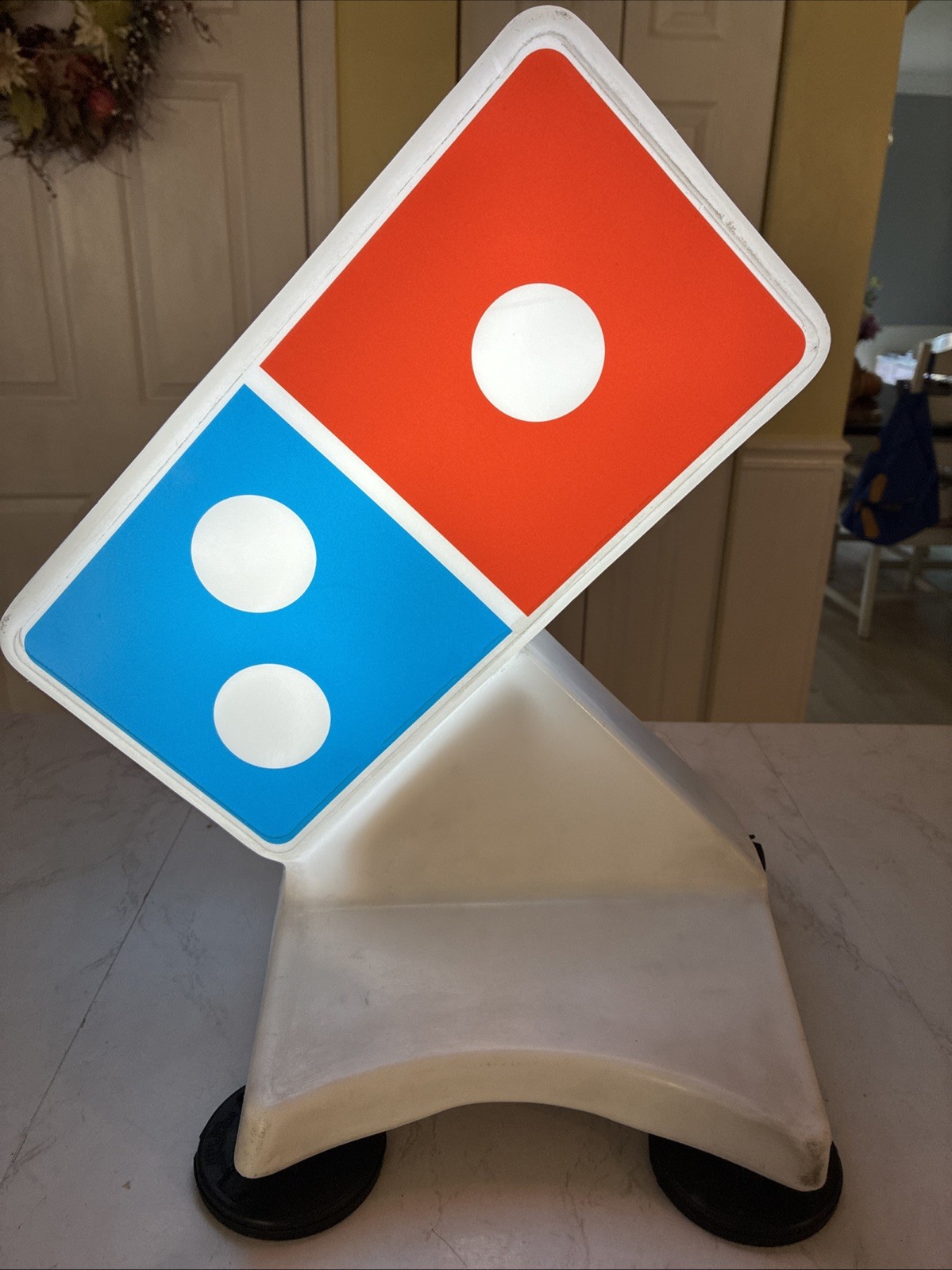 Domino\'s Pizza Working with cord car topper delivery driver sign Light Up