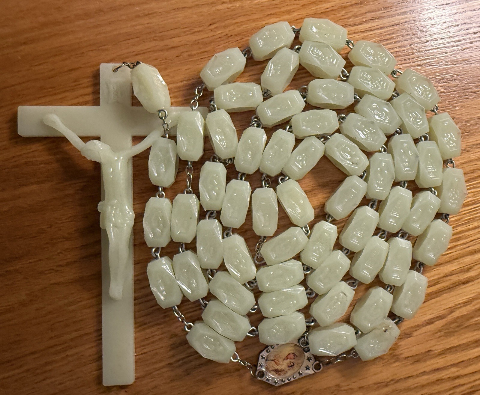 5 Foot Holy Land Rosary Beads - Large Holy Land Rosary - Glow In The Dark Rosary