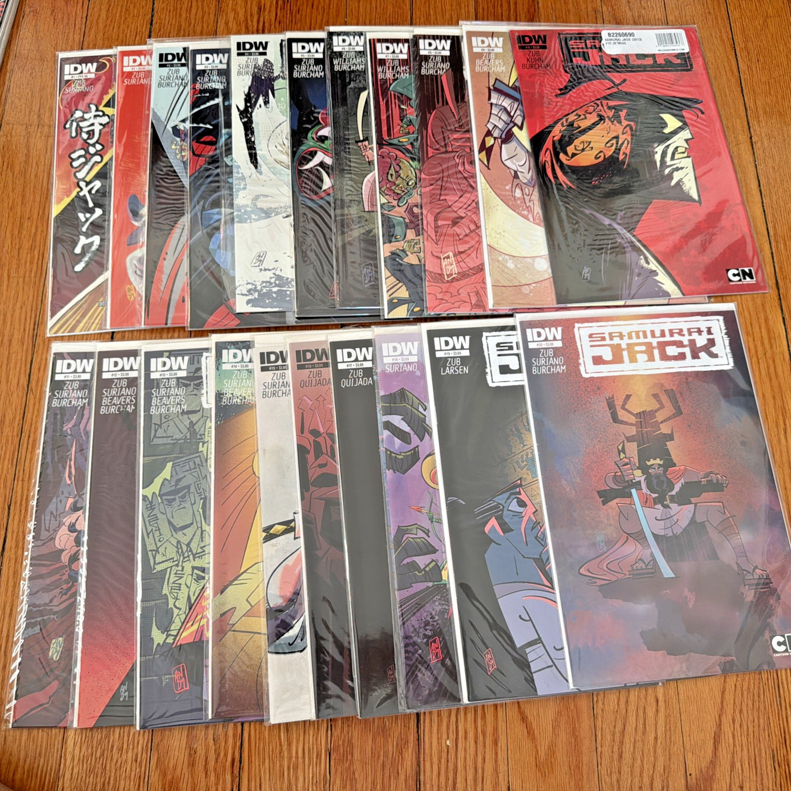 Full Lot Samurai Jack Comics/2013-2015/IDW Publishing/All Regular/All Sub Covers