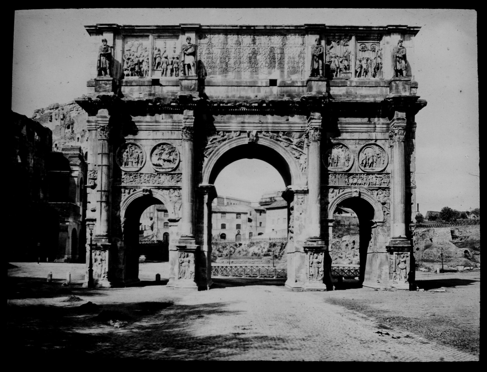 Magic Lantern Slide ARCH OF CONSTANTINE THE CITY OF ROME C1910 PHOTO ITALY ROMA