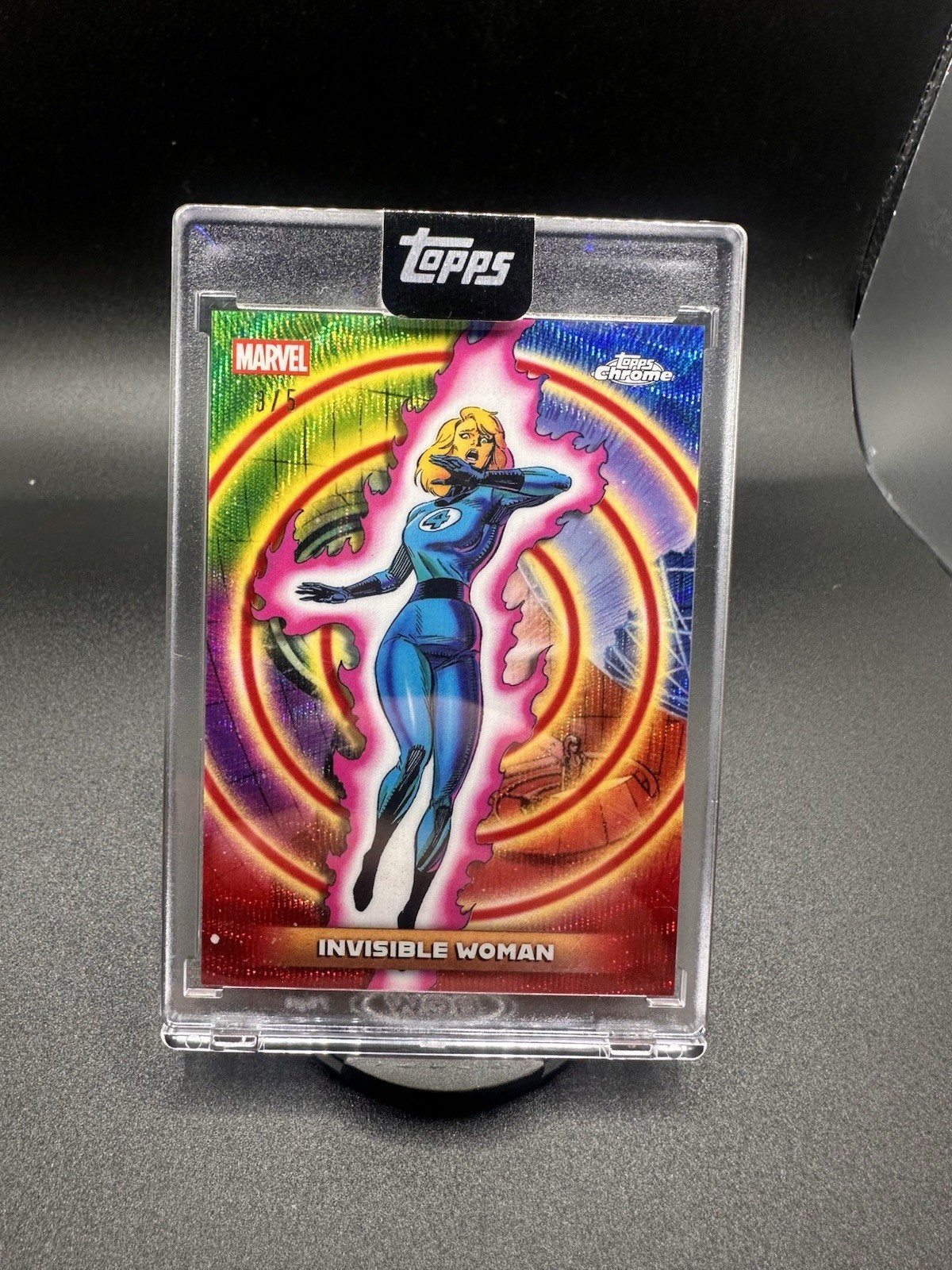 Topps 2026 Topps Chrome Marvel Attention Invisible Woman #54 Parallel 3/5