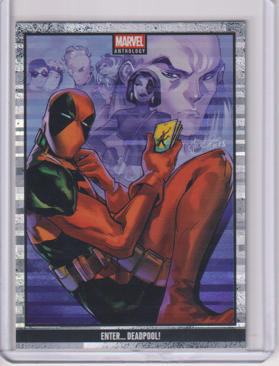 2025 Panini Marvel Anthology Enter Deadpool Mirror Holo Card #36 /50