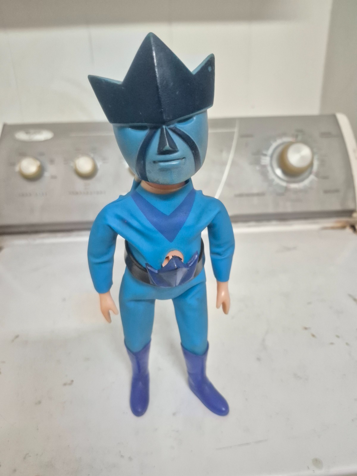 Vintage 1970s Nakajima Rainbowman Nodder Figure , Kikaida Vintage 1970s Nakajima Rainbowman Nodder Figure , Kikaida