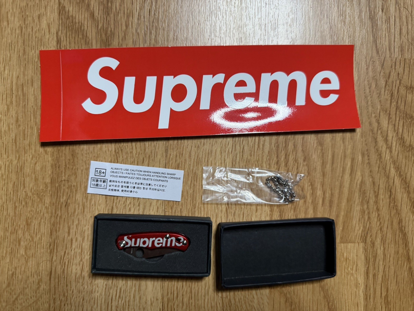 Supreme Spyderco Bug Knife Red SS26 New 