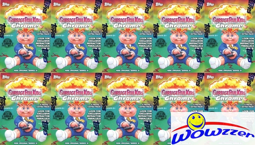 (10) 2022 Topps Garbage Pail Kids CHROME 5 EXCLUSIVE Factory Sealed Blaster Box