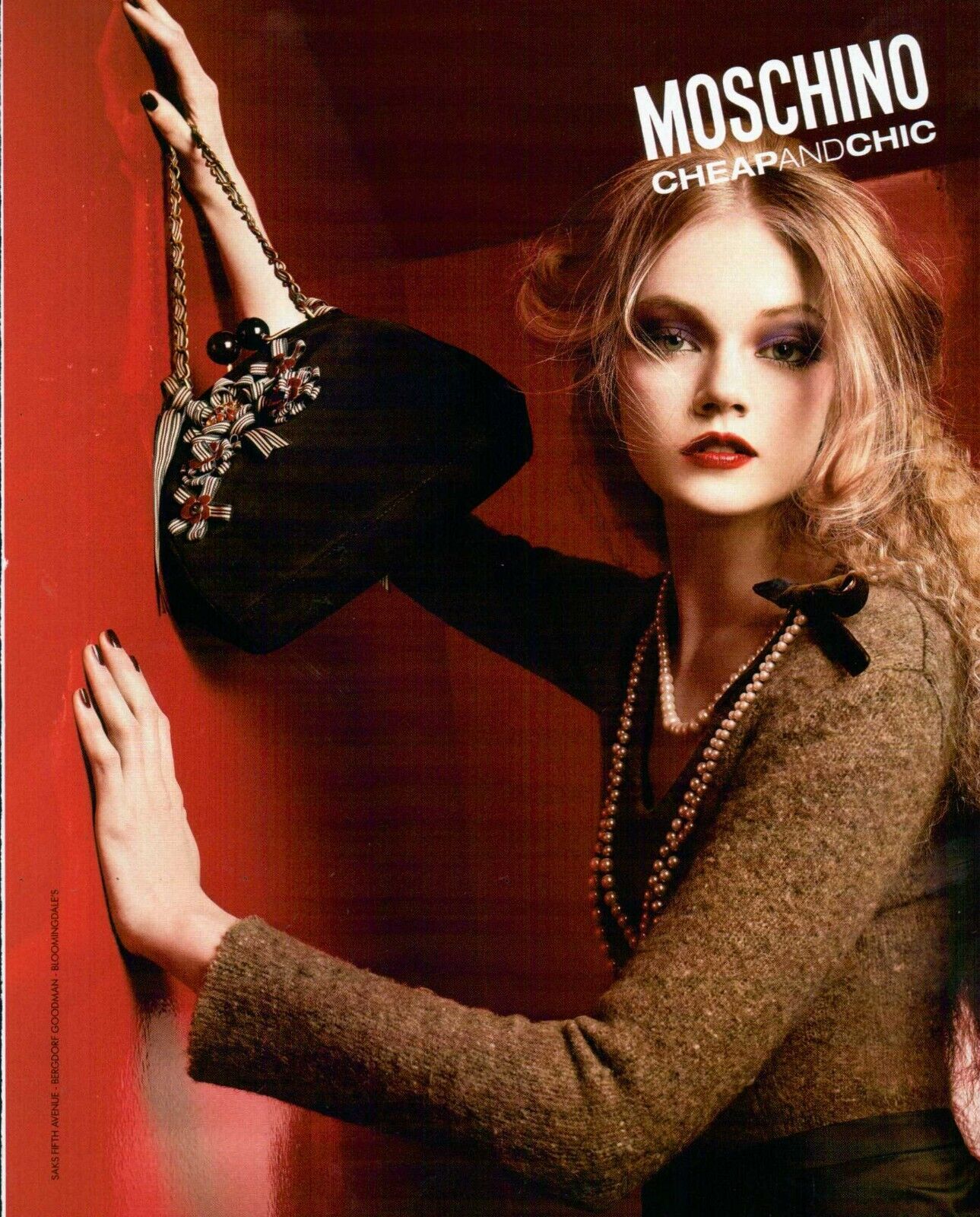 MOSCHINO Bags Magazine Print Ad Advert  handbag fashion Accessoires 2005