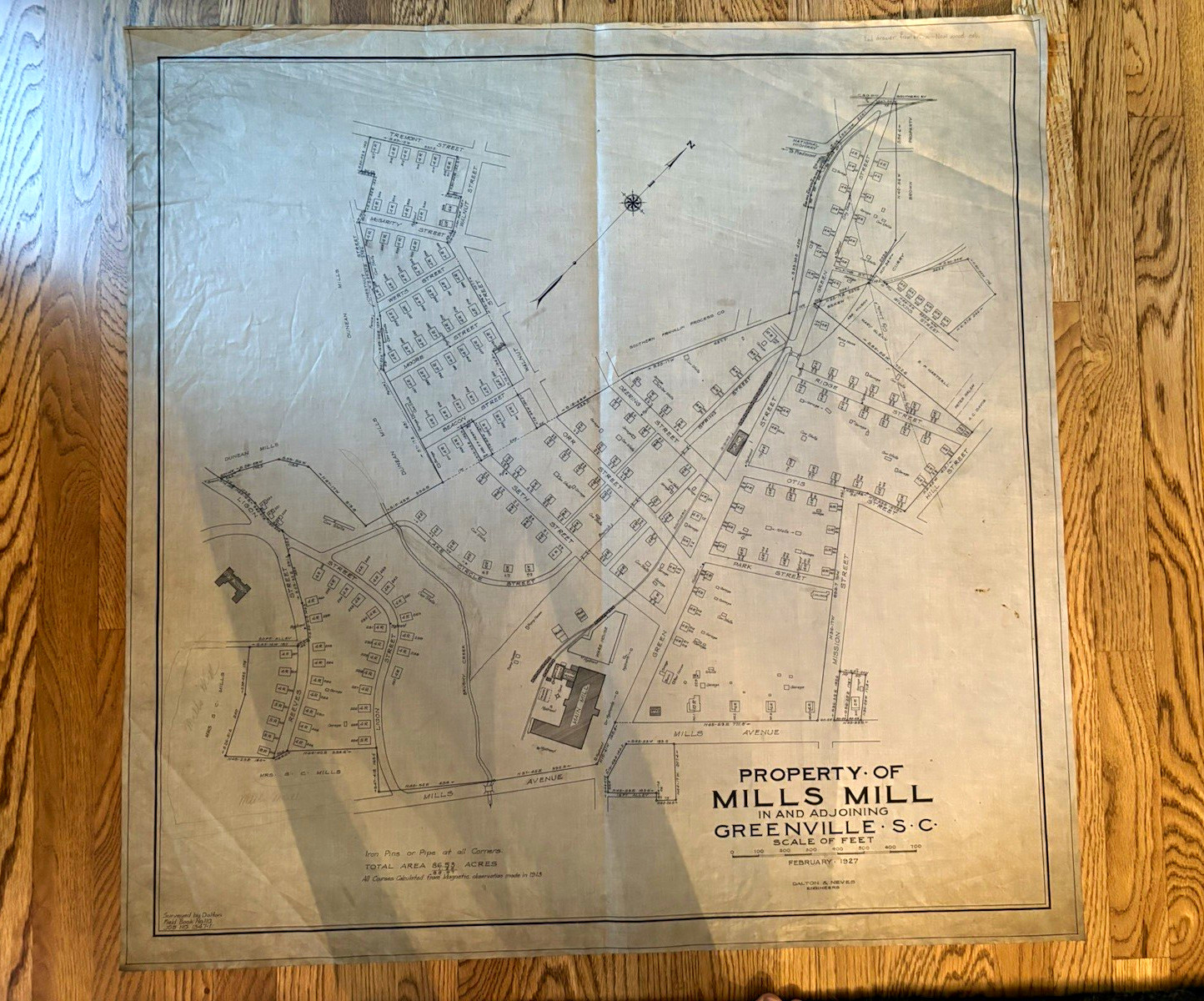 8 Original 1915-1927 Greenville SC Textile Mill Plats Mills Mill Dunean Judson
