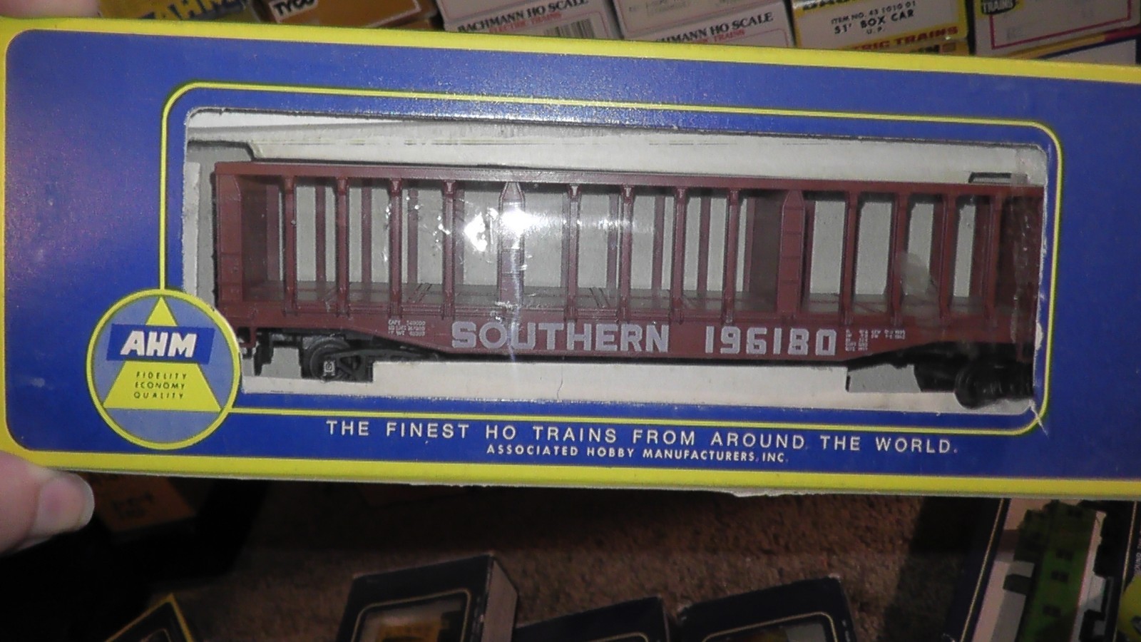 HO MODEL RAILROAD AHM SLOVENIA OPEN BOX CAR THE SOUTHERN WITH WRONG ORIGINAL BOX HO MODEL RAILROAD AHM SLOVENIA OPEN BOX CAR THE SOUTHERN WITH WRONG ORIGINAL BOX