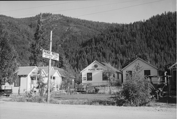 Sierra City, California 1950s view OLD PHOTO