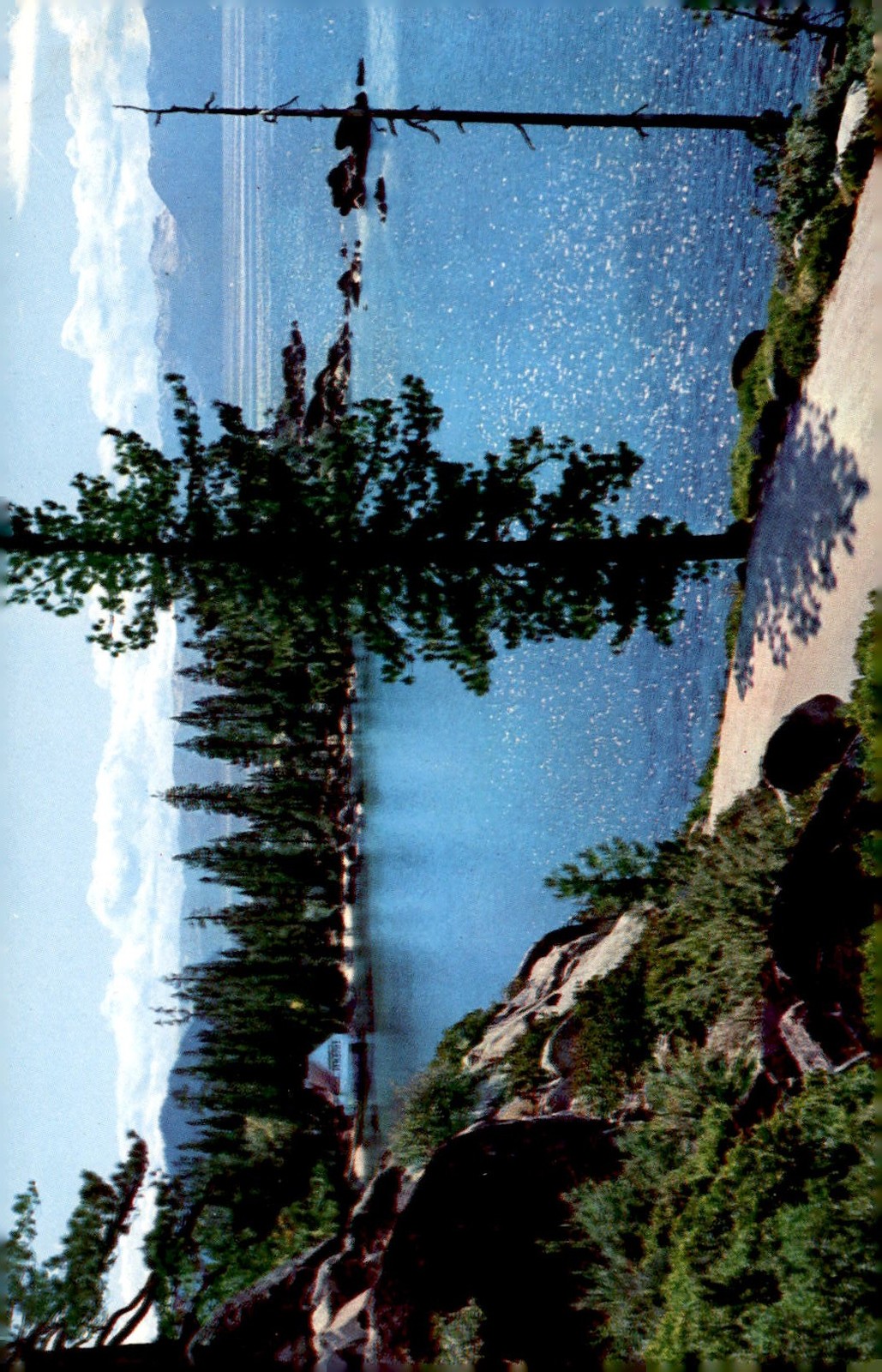 Lake Tahoe, Sierra Nevada - Rugged Peaks & Shimmering Waters Postcard
