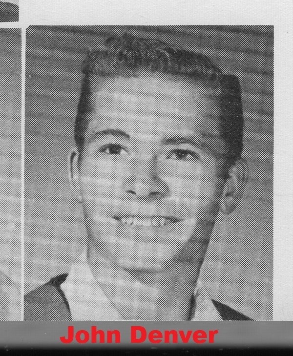 1960s High School Yearbook w/ JOHN DENVER ~ Country Roads ~ Rocky Mountain High