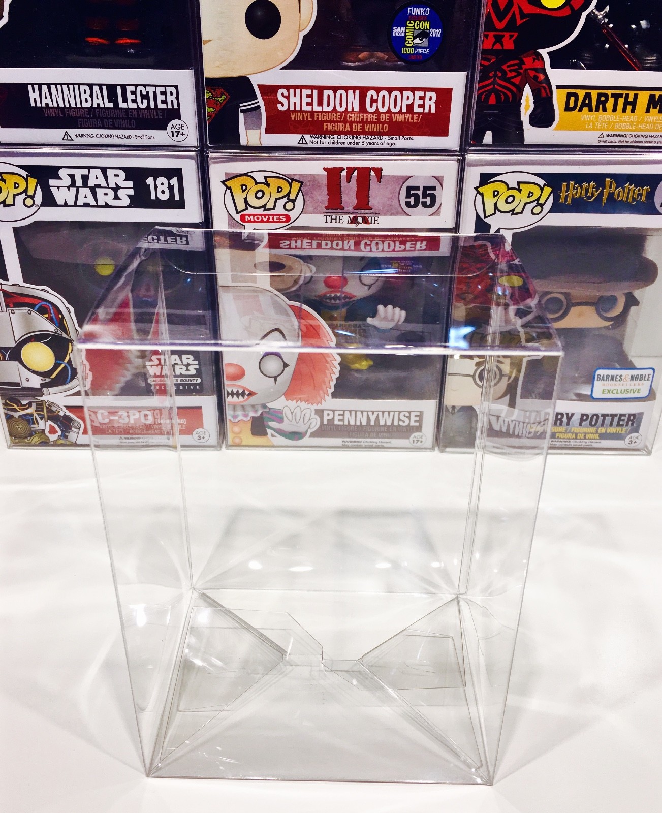 125 Pack of FUNKO POP  Box Protectors For 4\