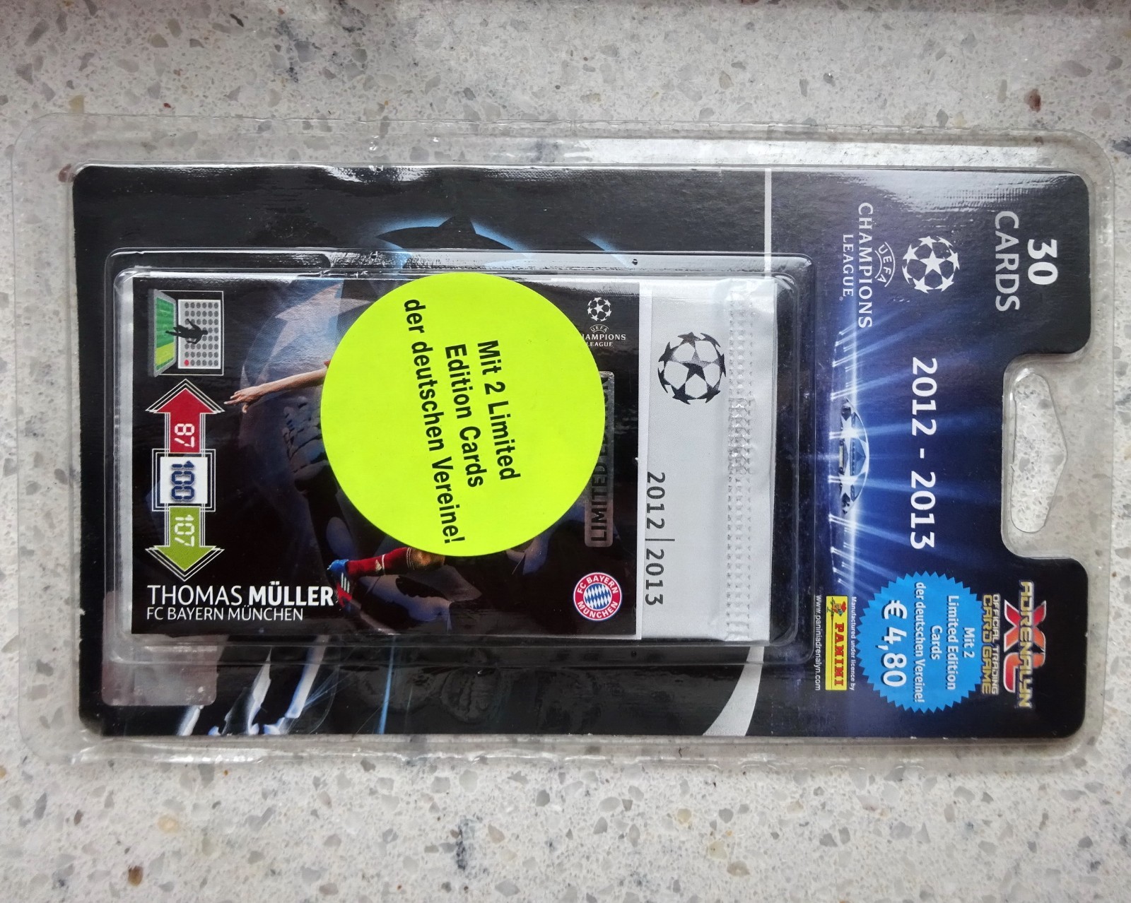 Panini Adrenalyn XL Champions League 2012/2013 Blister Müller ++ Limited Edition