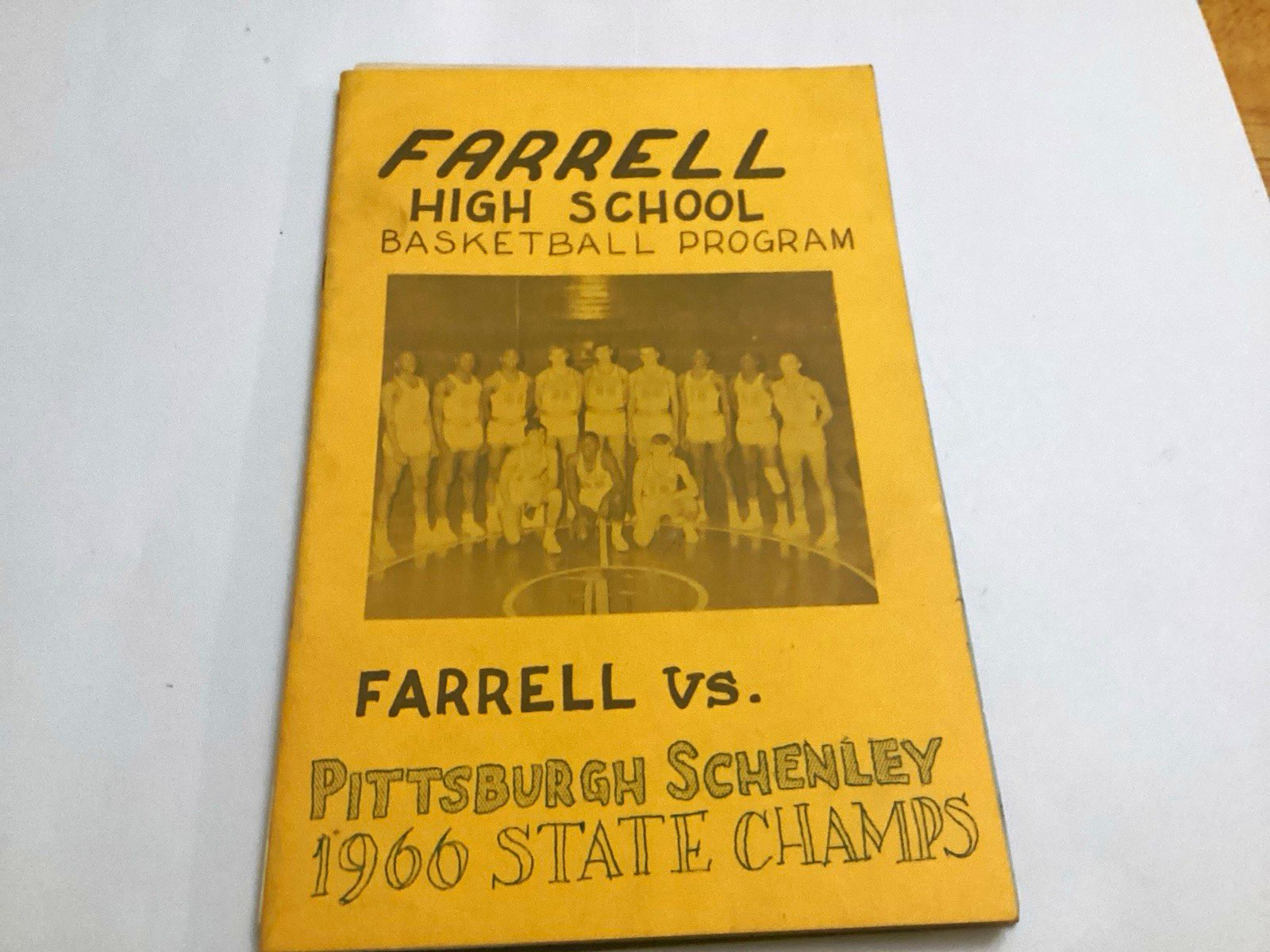 Farrell High School Basketball Program vs Pittsburgh Schenley 1966 Ken Durrett