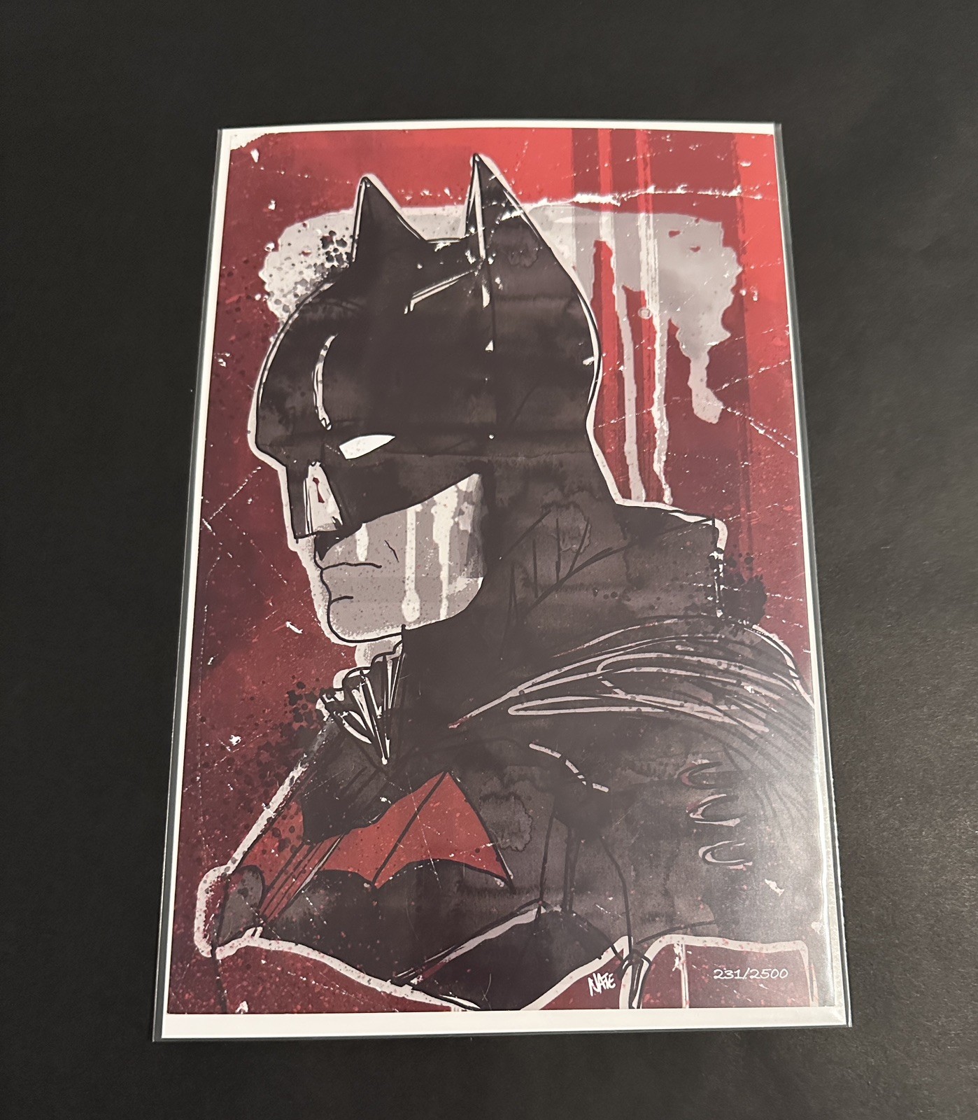 Batman Art Print Nate Johnson ComicTom101 MMC DC 2022 #231/2500
