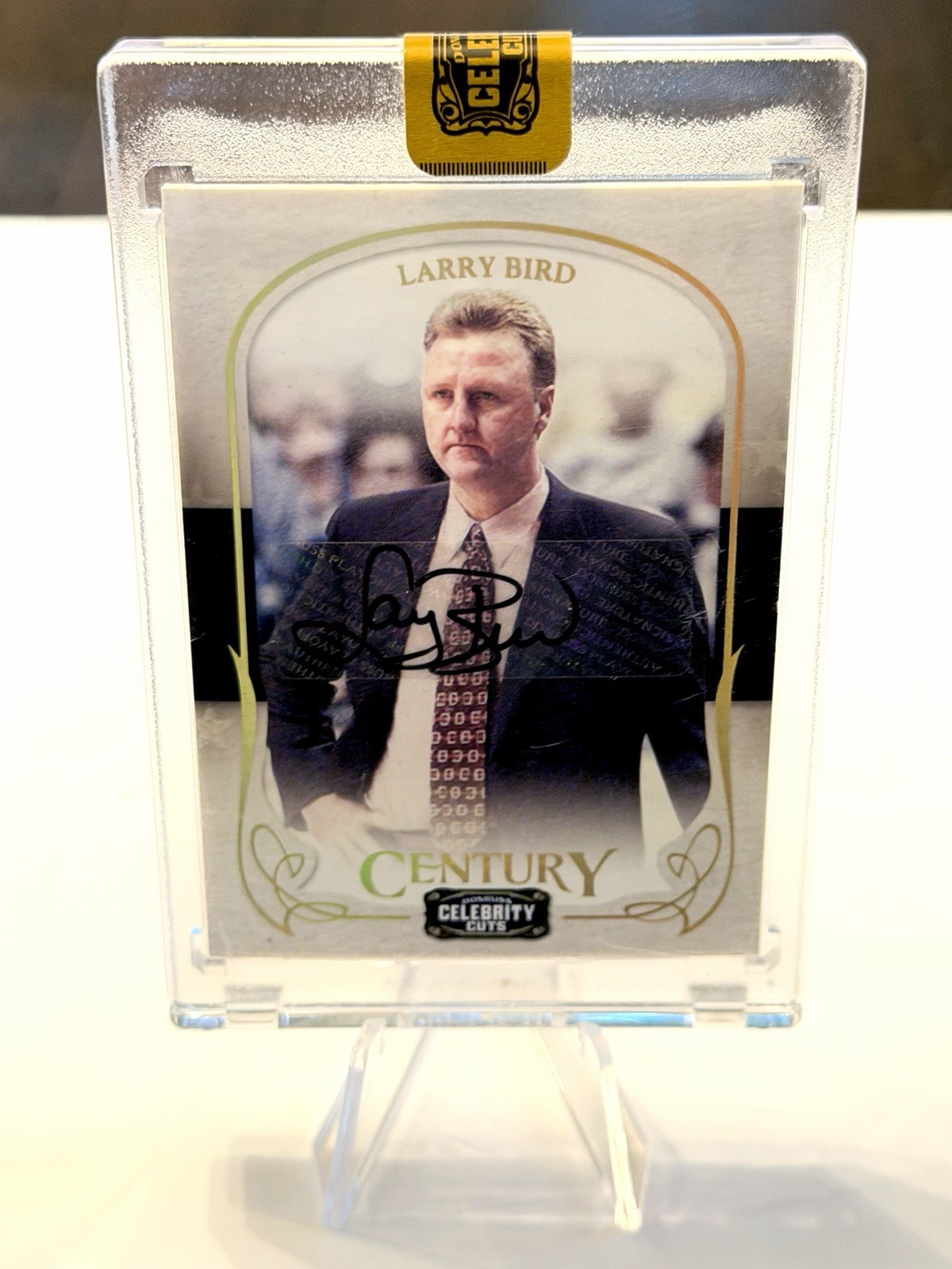 Larry Bird Auto /50 - 2008 Donruss Celebrity Cuts Autographed Card Sealed #48