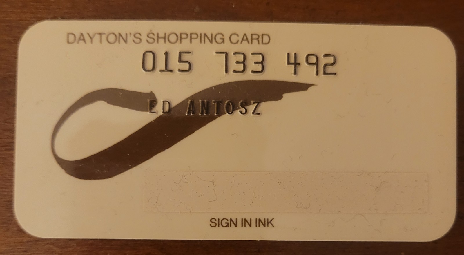 Vintage Dayton's Department Store Credit Charge Card Vintage Dayton's Department Store Credit Charge Card