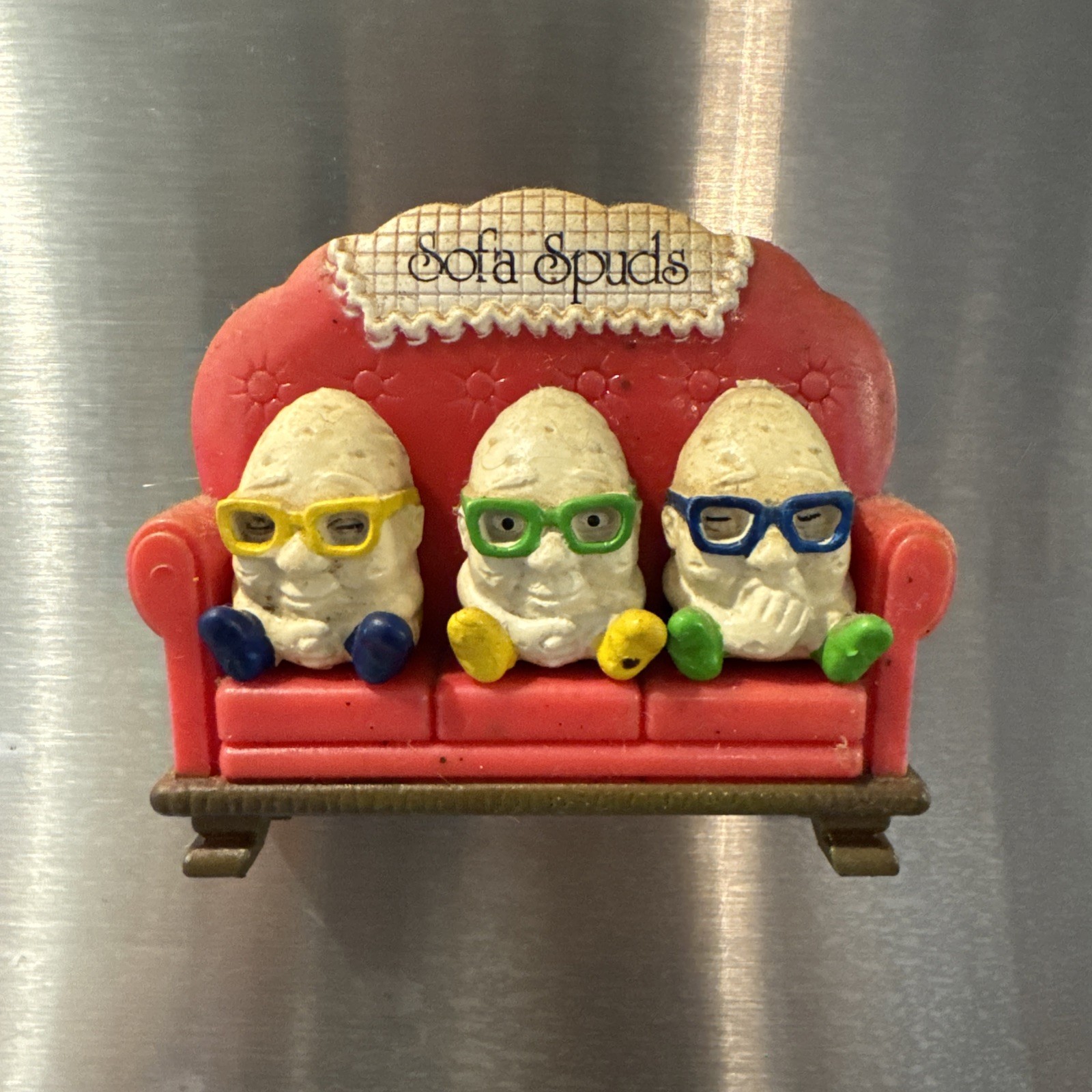Giftco Vintage 1983 Sofa Spuds Vintage Refrigerator Magnet Complete Set
