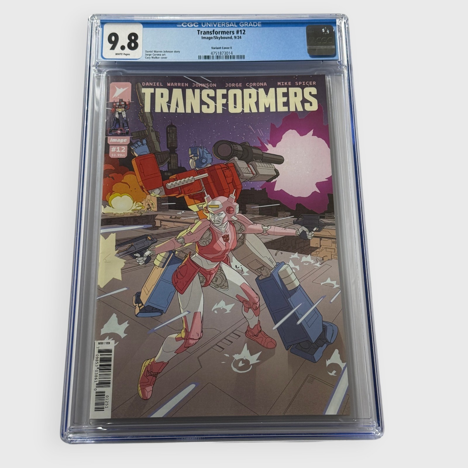 CGC 9.8 Transformers #12 1:50 Cory Walker Variant - Cover E (2024)