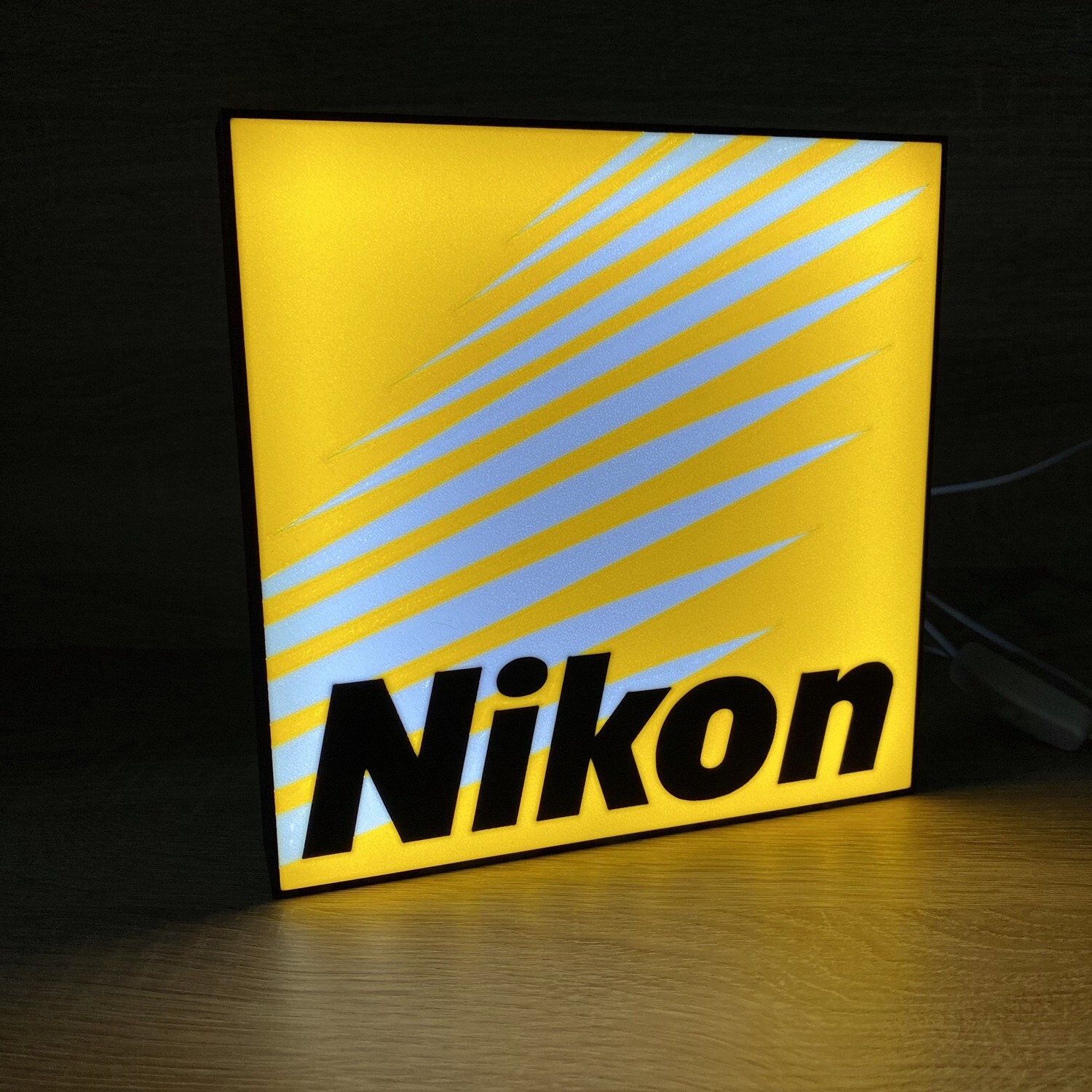 Nikon Logo Light Box 3D Printed USB LED Lamp Neon Sign For Camera Decorative 7in Nikon Logo Light Box 3D Printed USB LED Lamp Neon Sign For Camera Decorative 7in