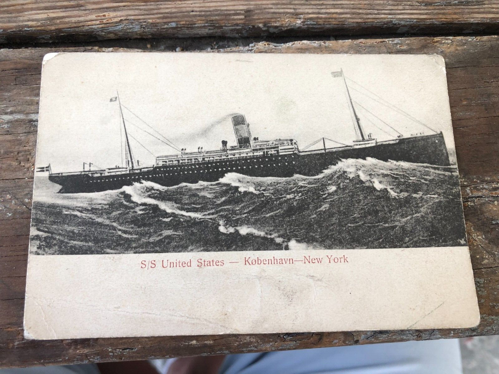 Vintage Postcard c1908 SS United States Steamer Steamship New York