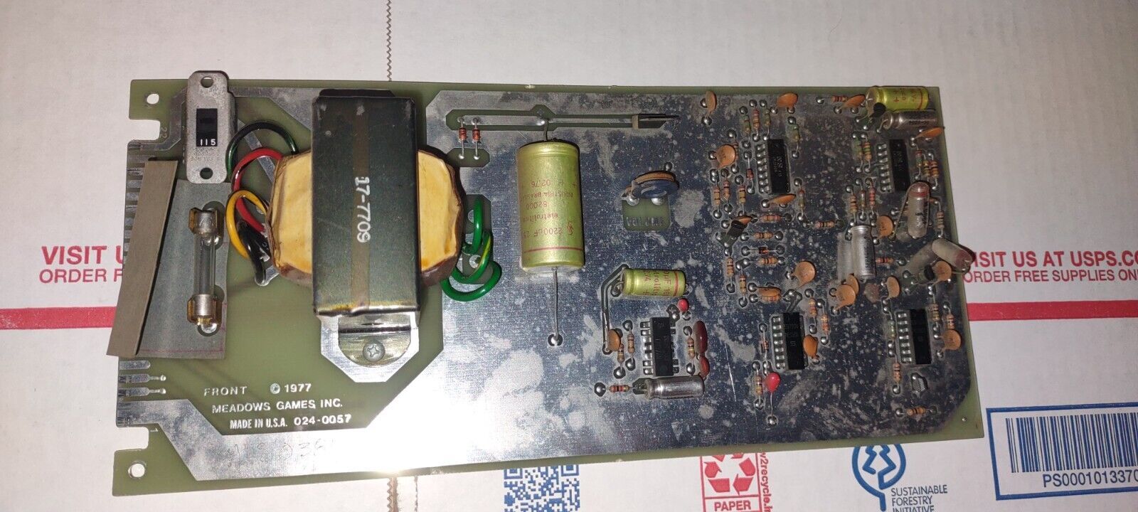 meadows lanes bowling arcade power supply pcb #2