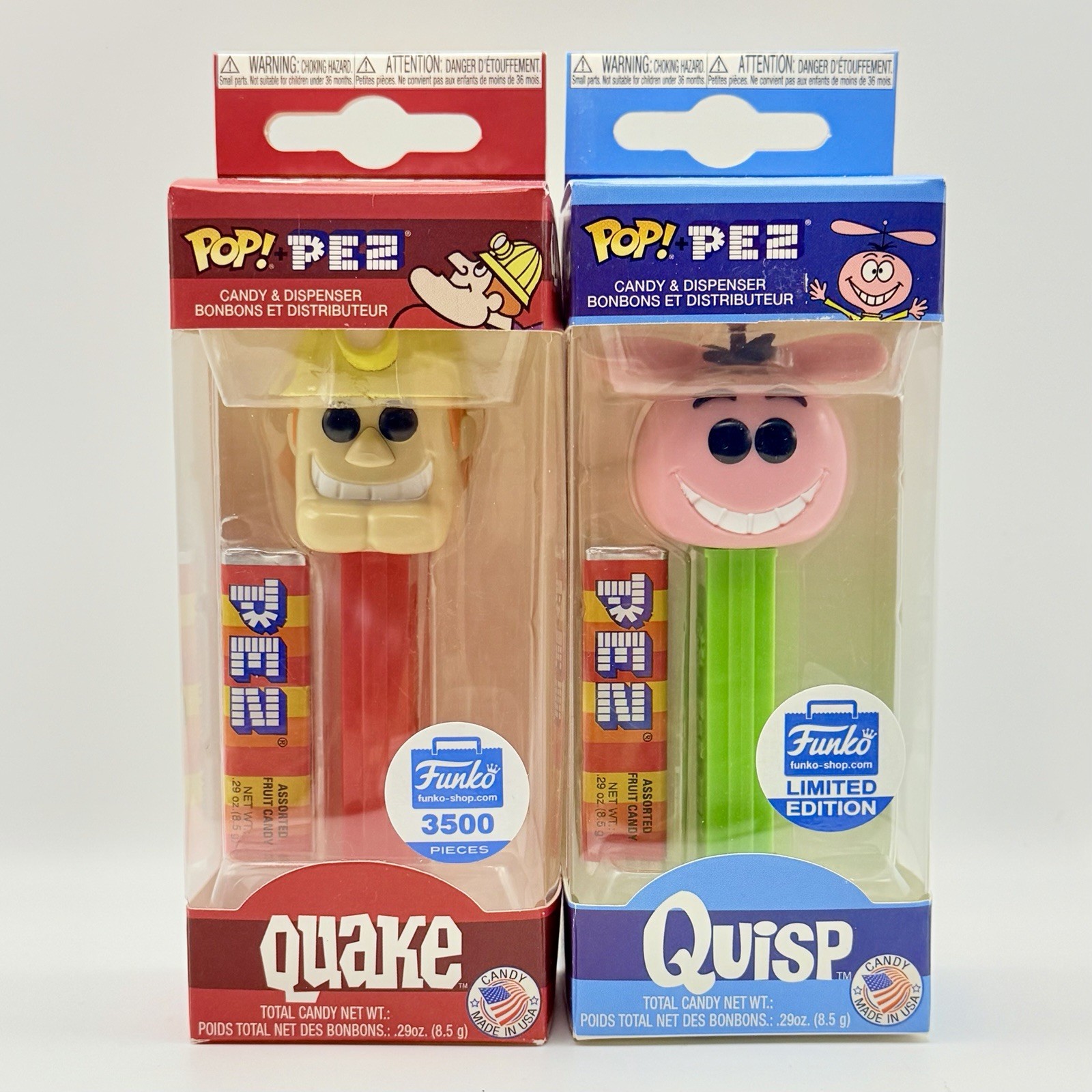 Funko POP Pez Dispenser Quake And Quisp Limited Edition LE3500 Funko Shop