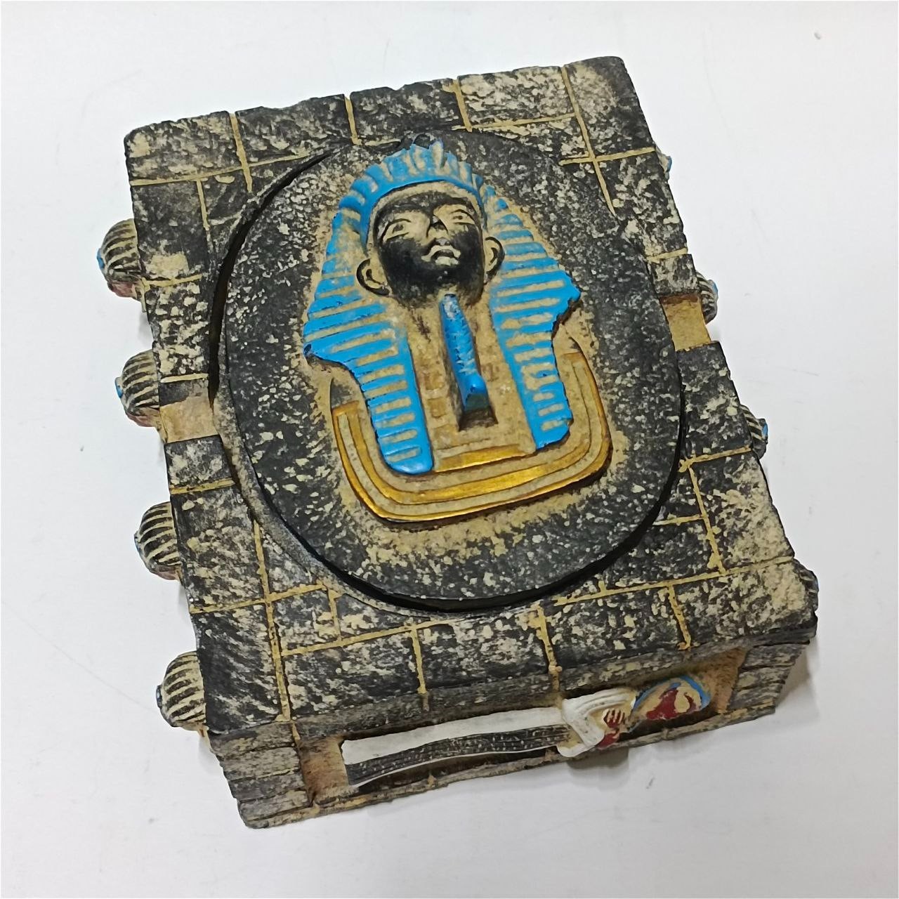 Ancient Egyptian Pharaoh Tomb Box Handcrafted Hieroglyphs Decor Gift