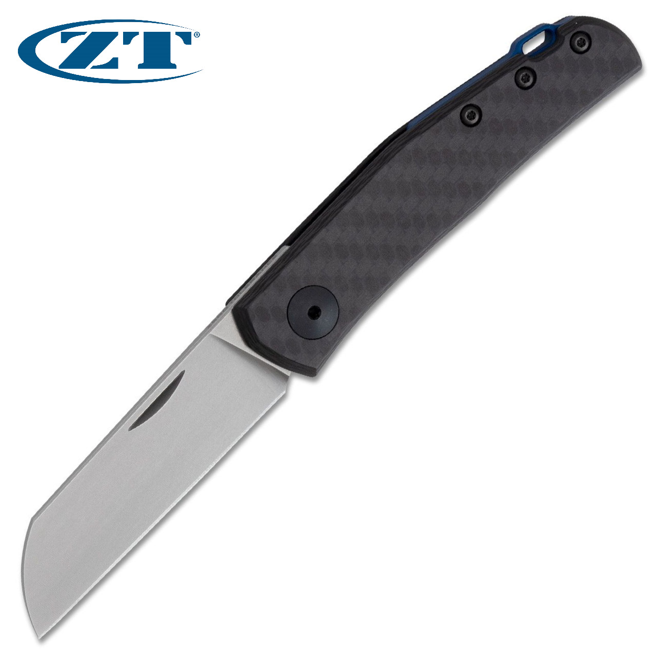 Zero Tolerance ZT 0230 Anso Slipjoint CPM 20CV Sheepsfoot Blade Carbon Fiber