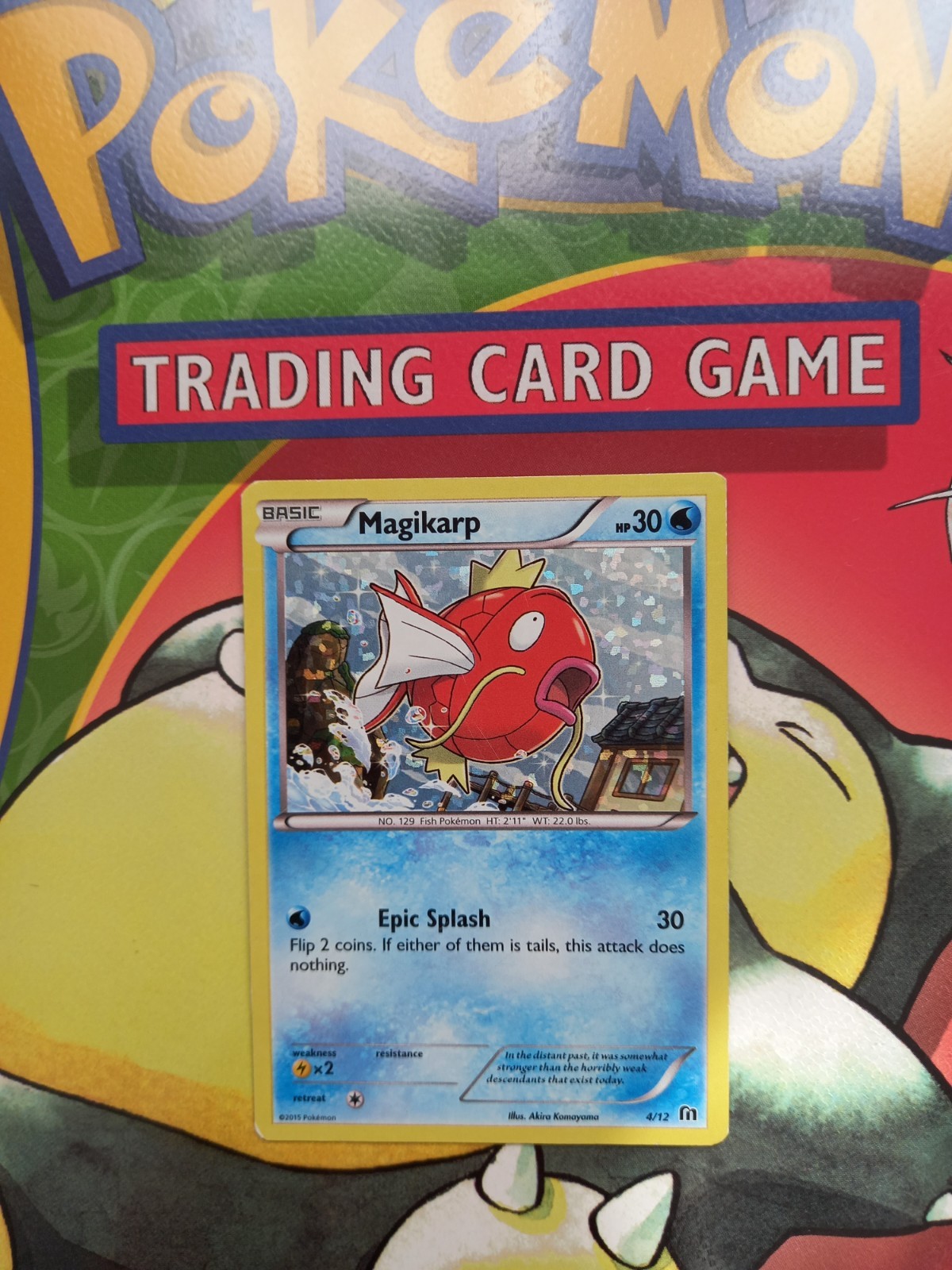 Magikarp 4/12 Holo Rare McDonald's 2016 Promo Pokemon Card Magikarp 4/12 Holo Rare McDonald's 2016 Promo Pokemon Card