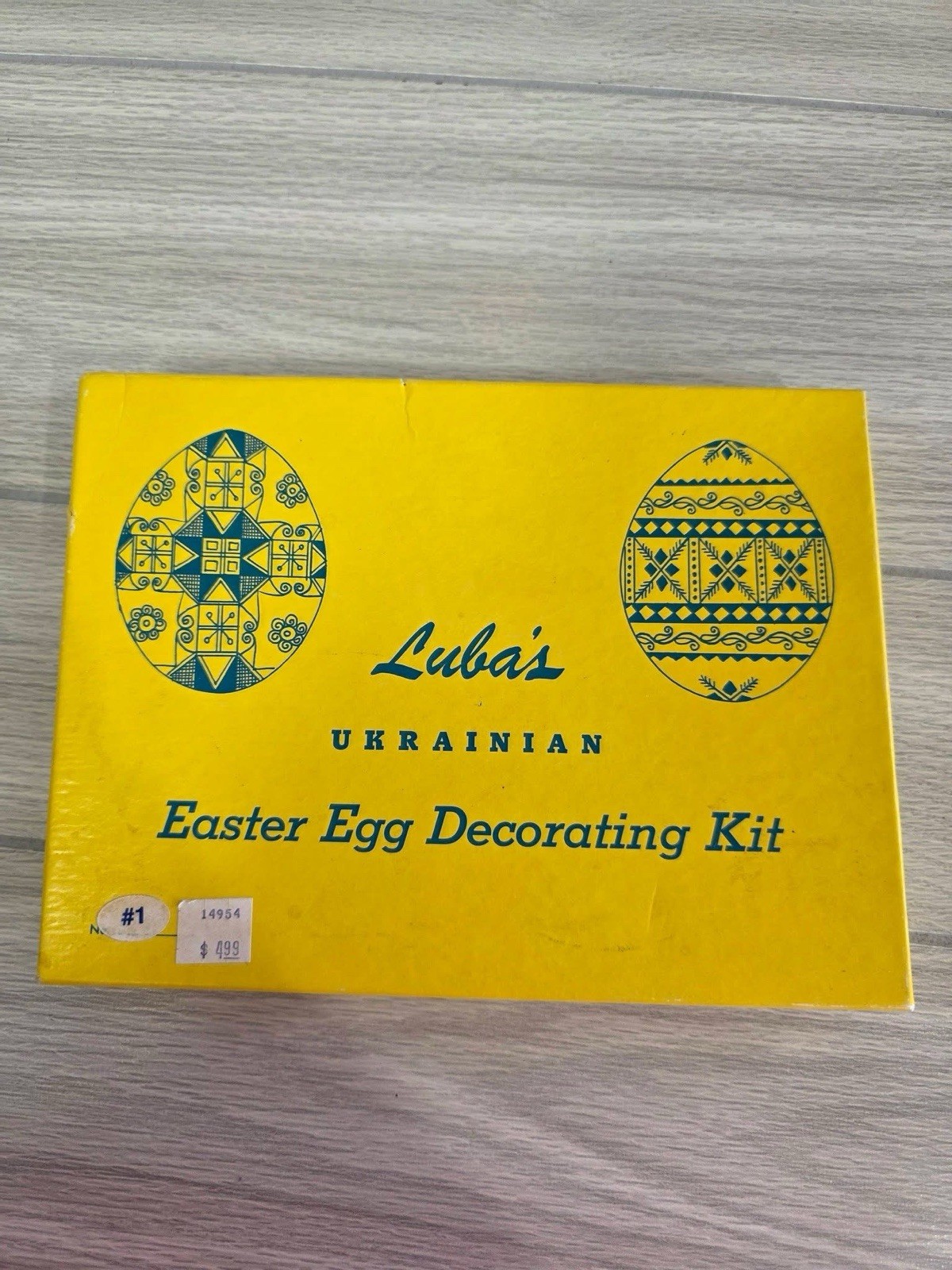 VTG Luba's Ukrainian Easter Egg PYSANKY Decorating Kit + Guide 3 Colors Wax #1