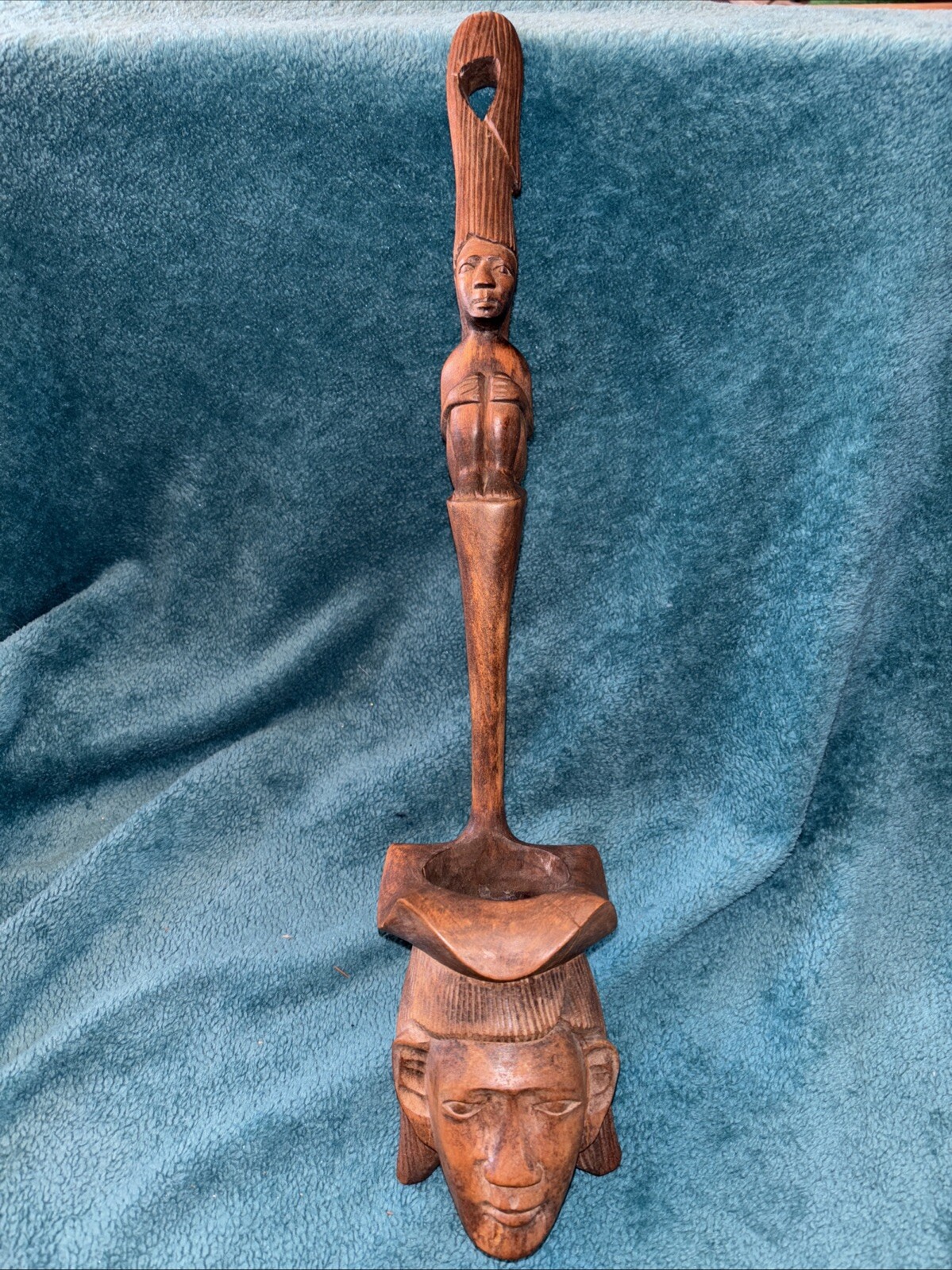 Vintage Carved Wooden Igorot Ladle Philippines Folk Art 20” Unique Artistry #JJ