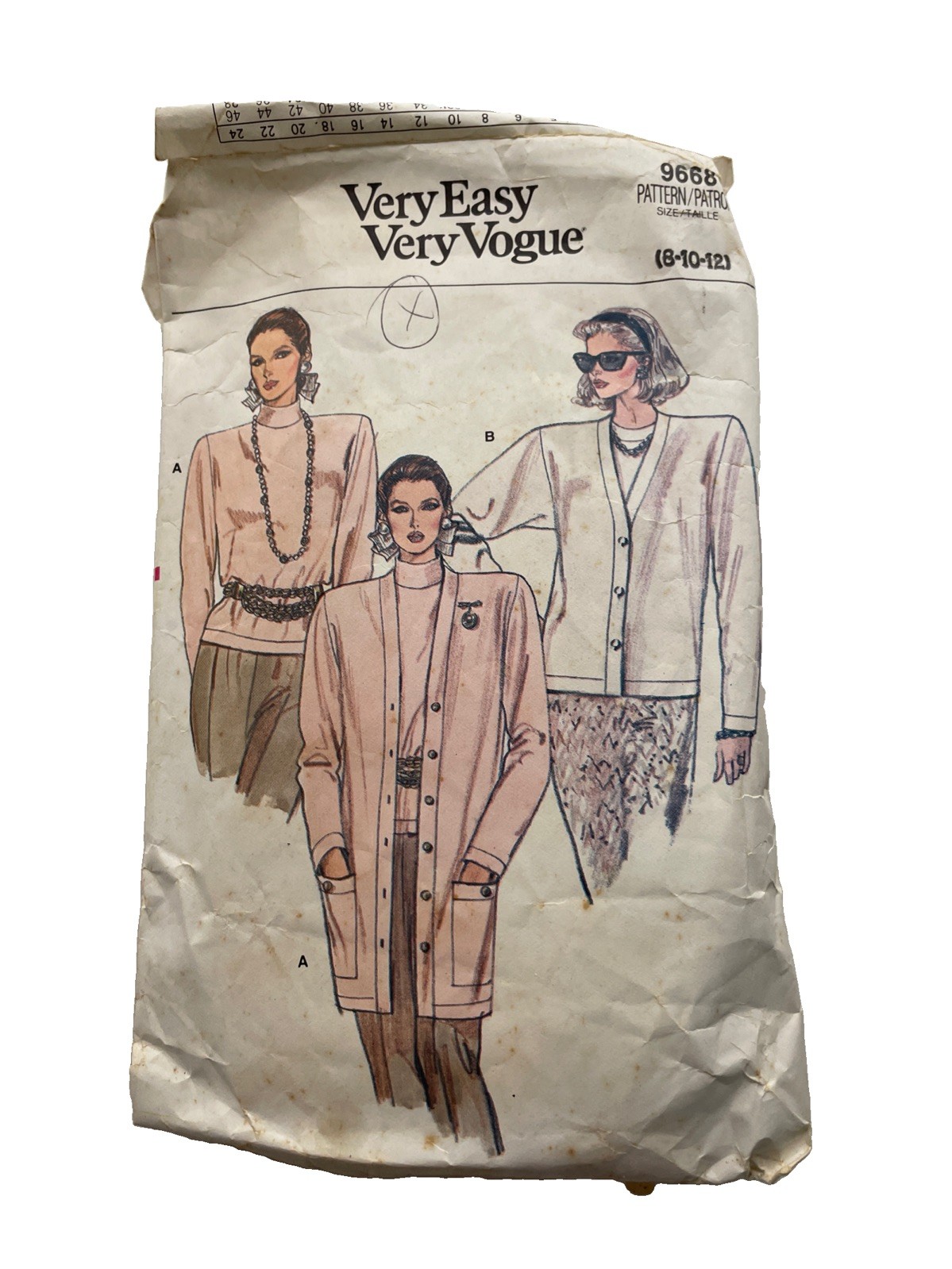 Very Easy Very Vogue Pattern 9668 Sizes 8-12